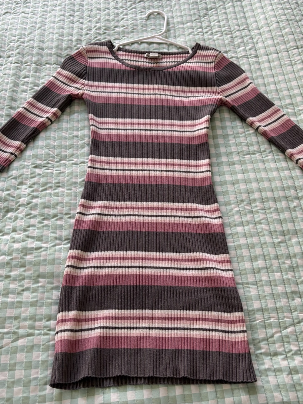 Charlotte Russe Striped Rib-Knit Mini Dress size xs